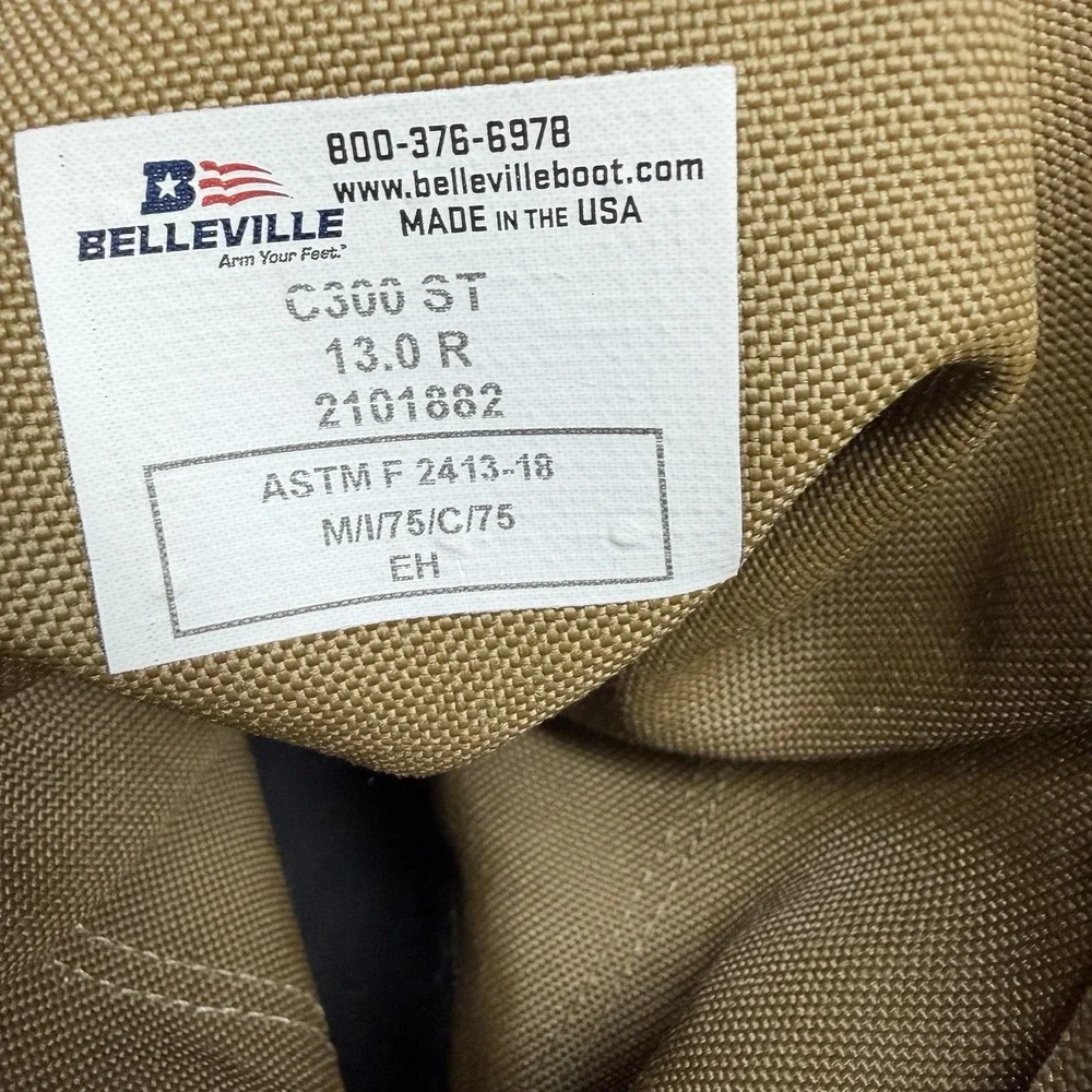 Belleville AFTW Boots Sage Mens Size 13 R Core Tex Military Flight  USA Made